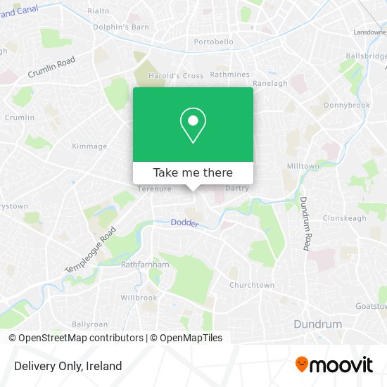 Delivery Only map