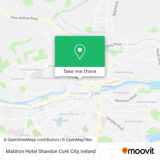 Maldron Hotel Shandon Cork City map