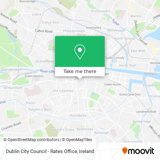 Dublin City Council - Rates Office map