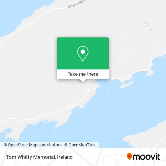 Tom Whitty Memorial map