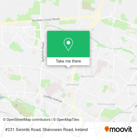 #231 Swords Road, Shanowen Road map
