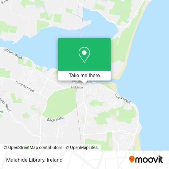 Malahide Library map
