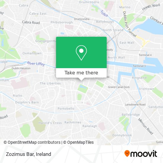 Zozimus Bar map