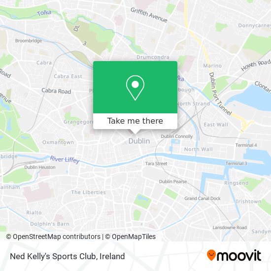 Ned Kelly's Sports Club map