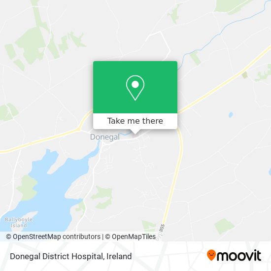 Donegal District Hospital map