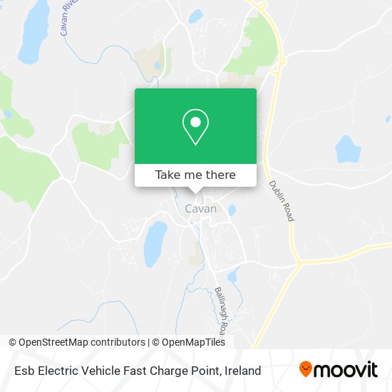 Esb Electric Vehicle Fast Charge Point map