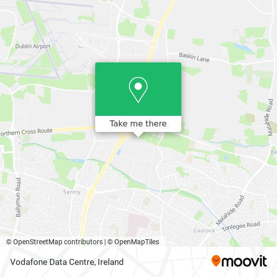 Vodafone Data Centre map