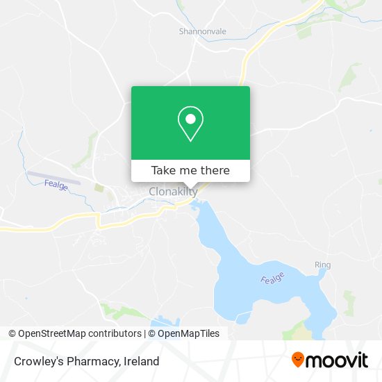 Crowley's Pharmacy map