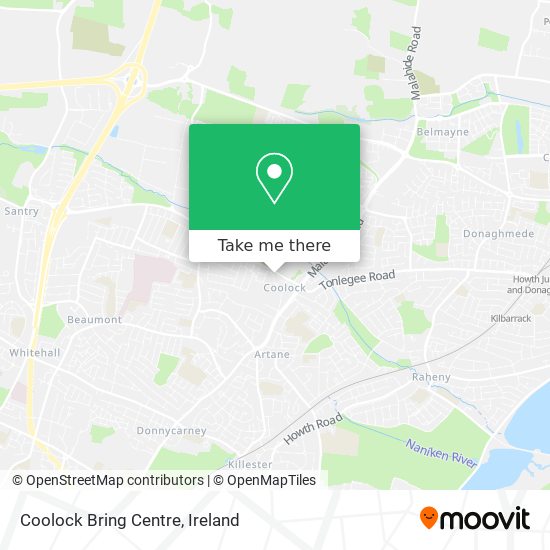 Coolock Bring Centre map