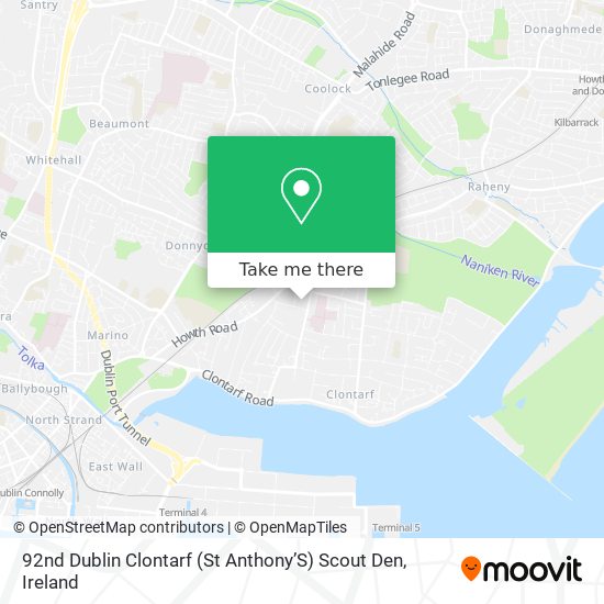 92nd Dublin Clontarf (St Anthony’S) Scout Den map
