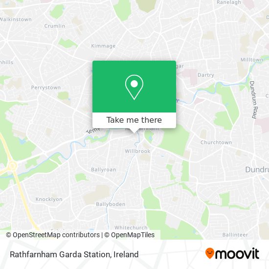 Rathfarnham Garda Station map