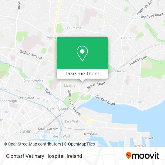 Clontarf Vetinary Hospital map