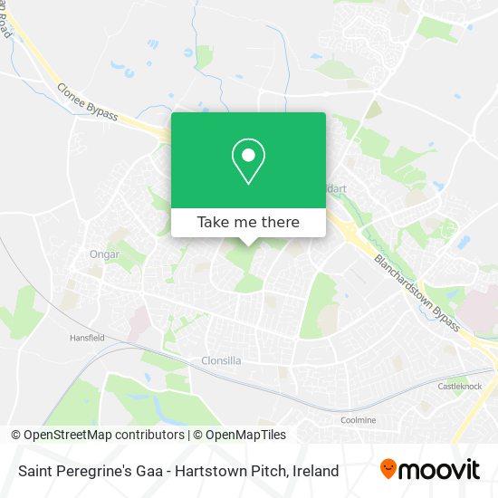 Saint Peregrine's Gaa - Hartstown Pitch map