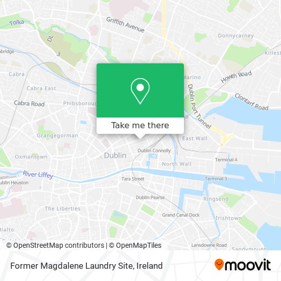 Former Magdalene Laundry Site map