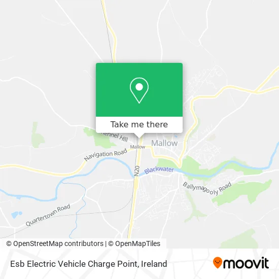 Esb Electric Vehicle Charge Point map