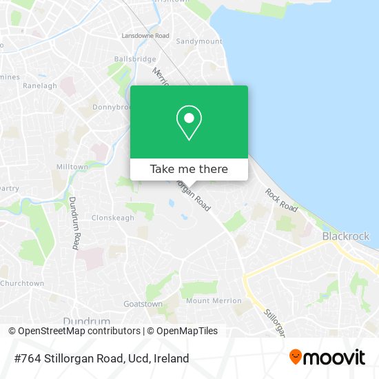 #764 Stillorgan Road, Ucd map