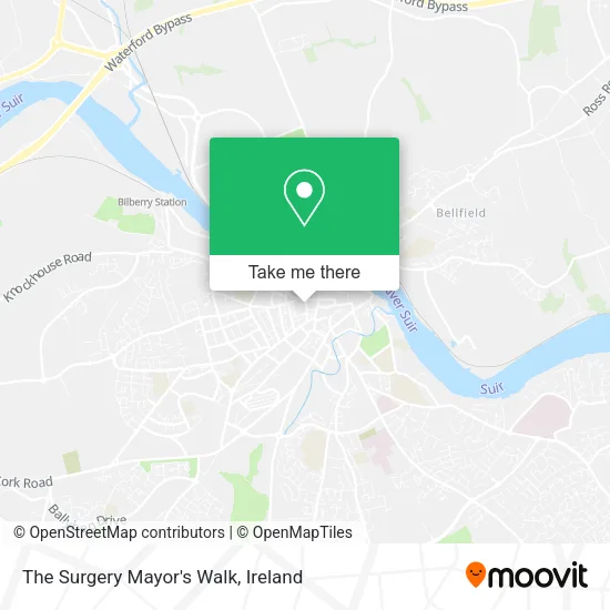 The Surgery Mayor's Walk map