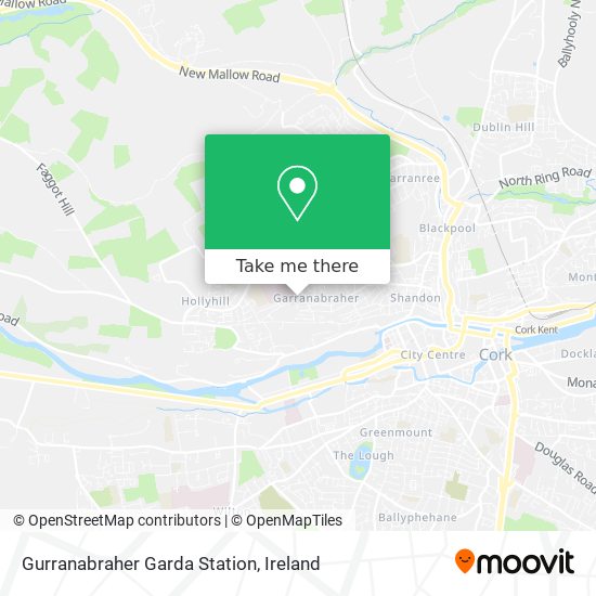 Gurranabraher Garda Station map