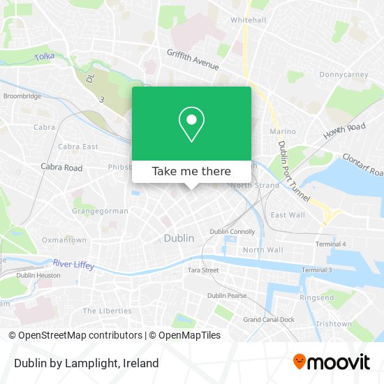 Dublin by Lamplight map