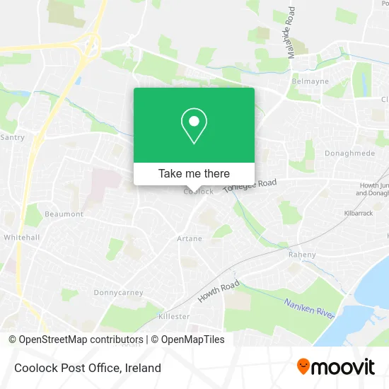 Coolock Post Office map