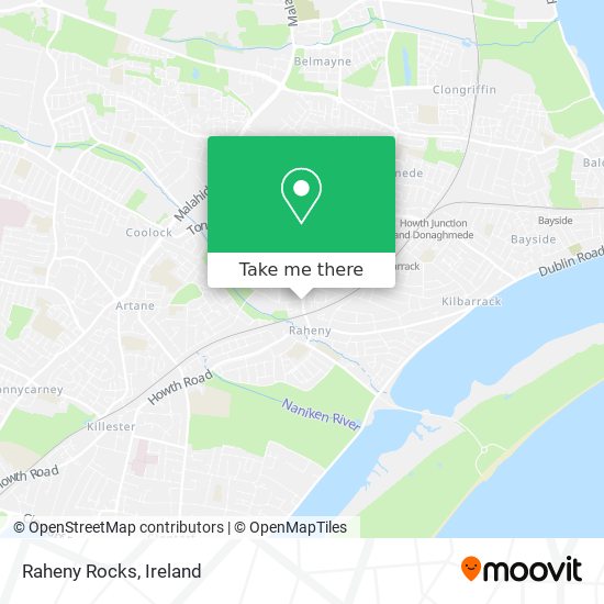 Raheny Rocks map