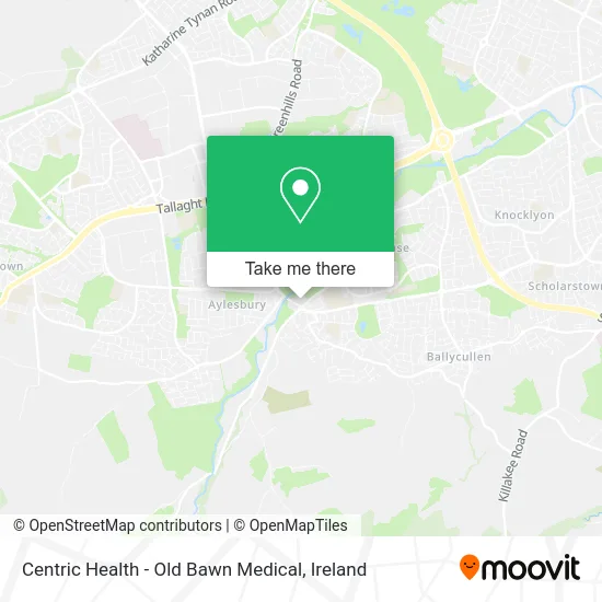 Centric Health - Old Bawn Medical map