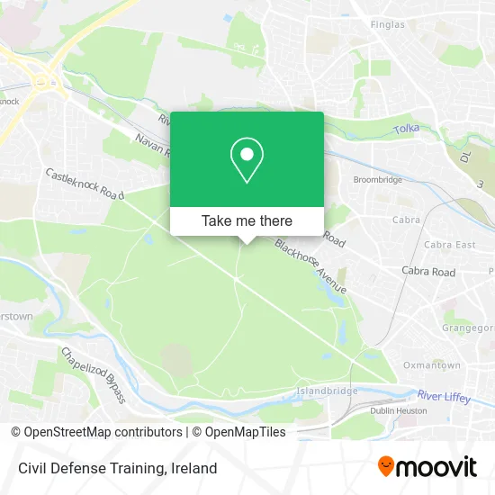 Civil Defense Training map