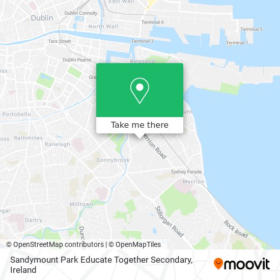 Sandymount Park Educate Together Secondary map