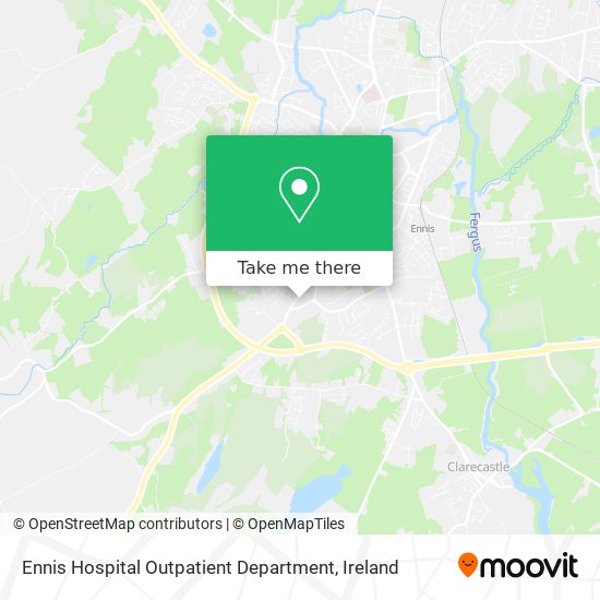 Ennis Hospital Outpatient Department map