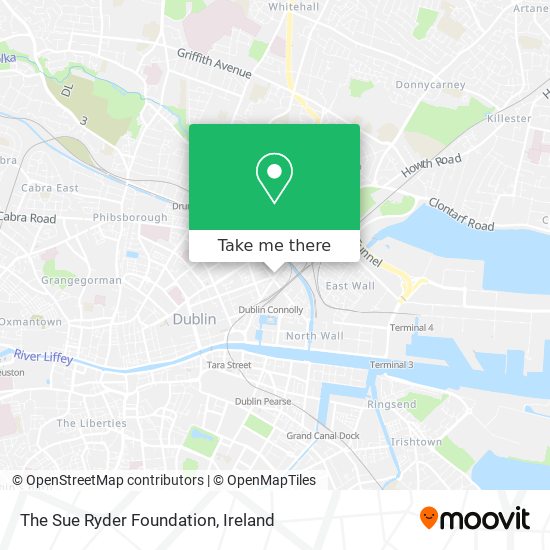 The Sue Ryder Foundation map