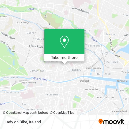 Lady on Bike map