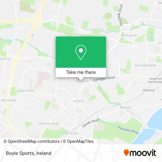 Boyle Sports map
