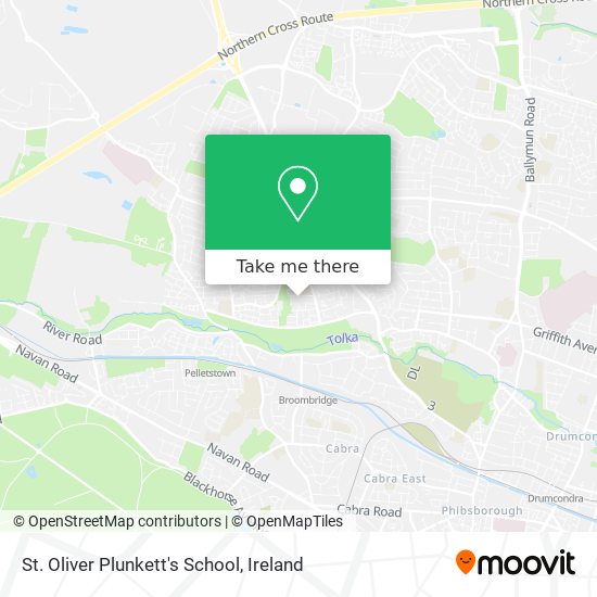 St. Oliver Plunkett's School map