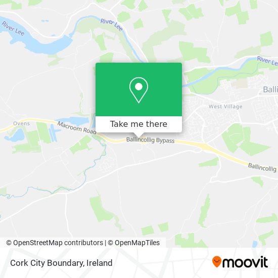 Cork City Boundary map