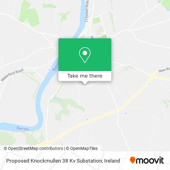 Proposed Knockmullen 38 Kv Substation map