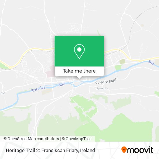 Heritage Trail 2: Franciscan Friary map