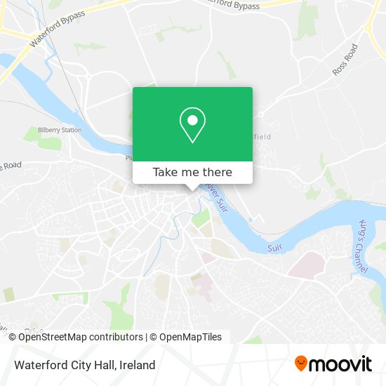 Waterford City Hall map