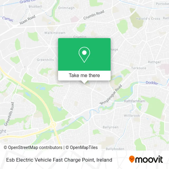 Esb Electric Vehicle Fast Charge Point map