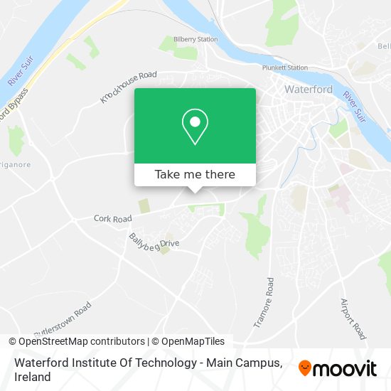 Waterford Institute Of Technology - Main Campus map