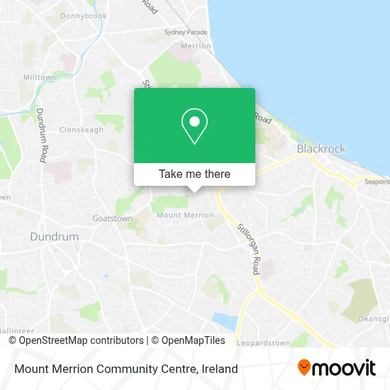 Mount Merrion Community Centre map