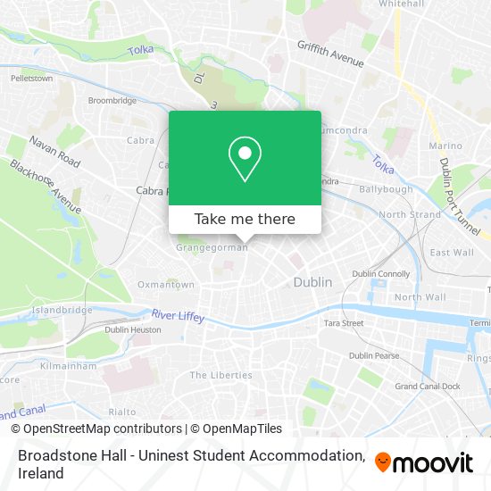 Broadstone Hall - Uninest Student Accommodation map