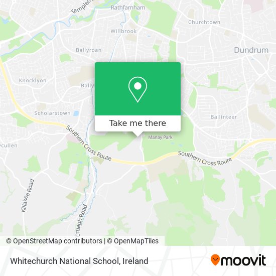 Whitechurch National School map