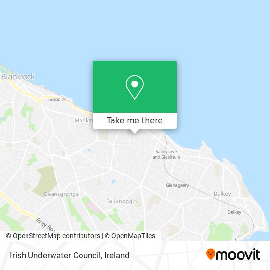 Irish Underwater Council map