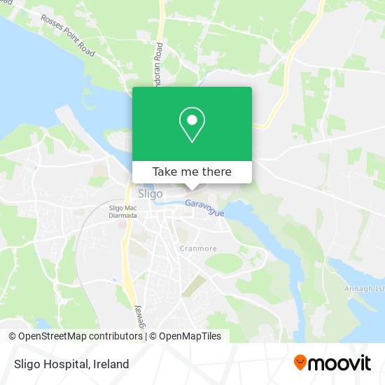 Sligo Hospital map