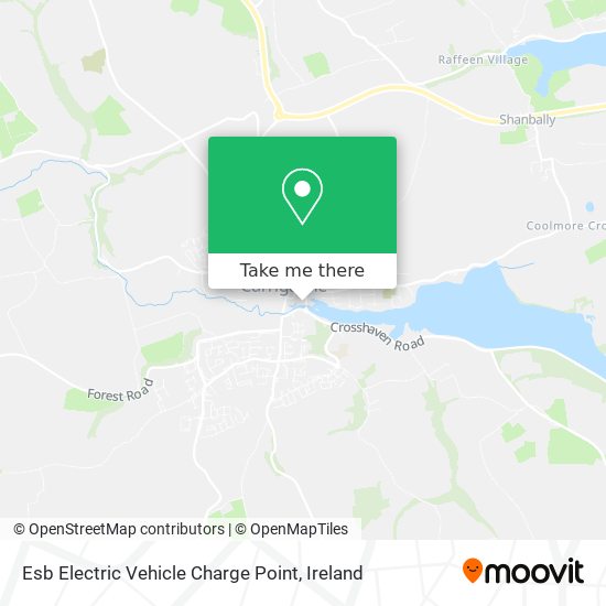 Esb Electric Vehicle Charge Point map