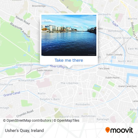 Usher's Quay map