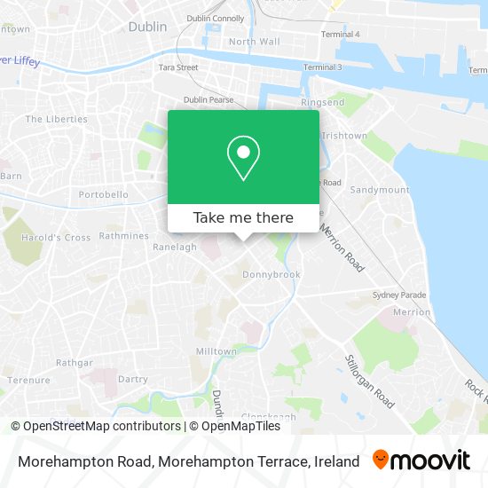 Morehampton Road, Morehampton Terrace map