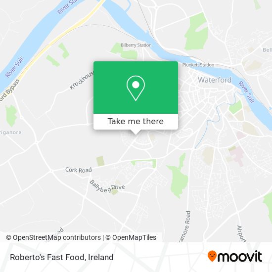 Roberto's Fast Food map