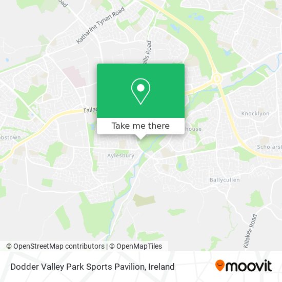 Dodder Valley Park Sports Pavilion map