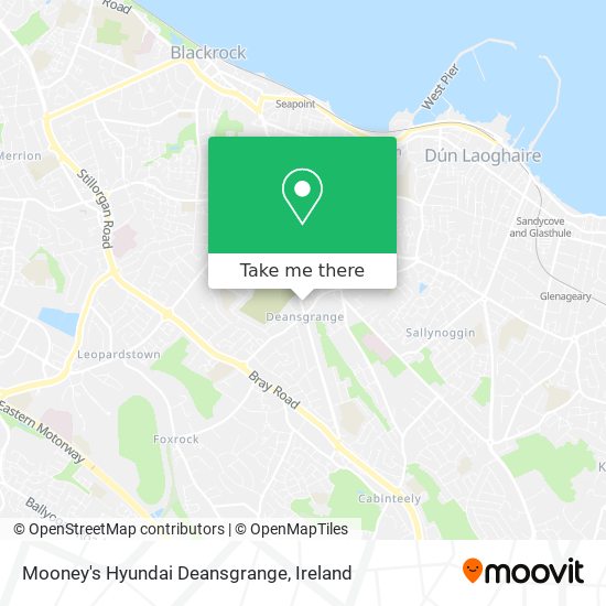 Mooney's Hyundai Deansgrange map